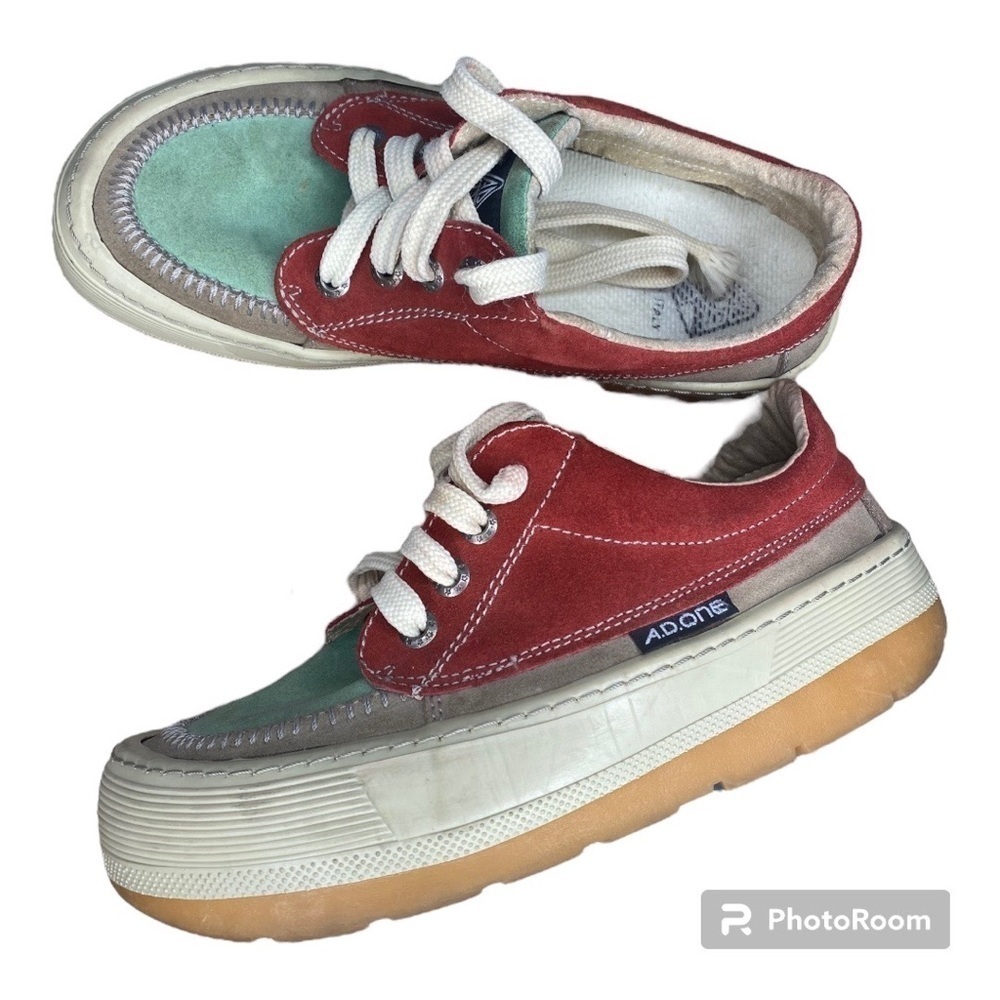 Vintage NOS Y2K AD One Footwear Chunky Sperry Style Shoes Size 10.5 Deadstock